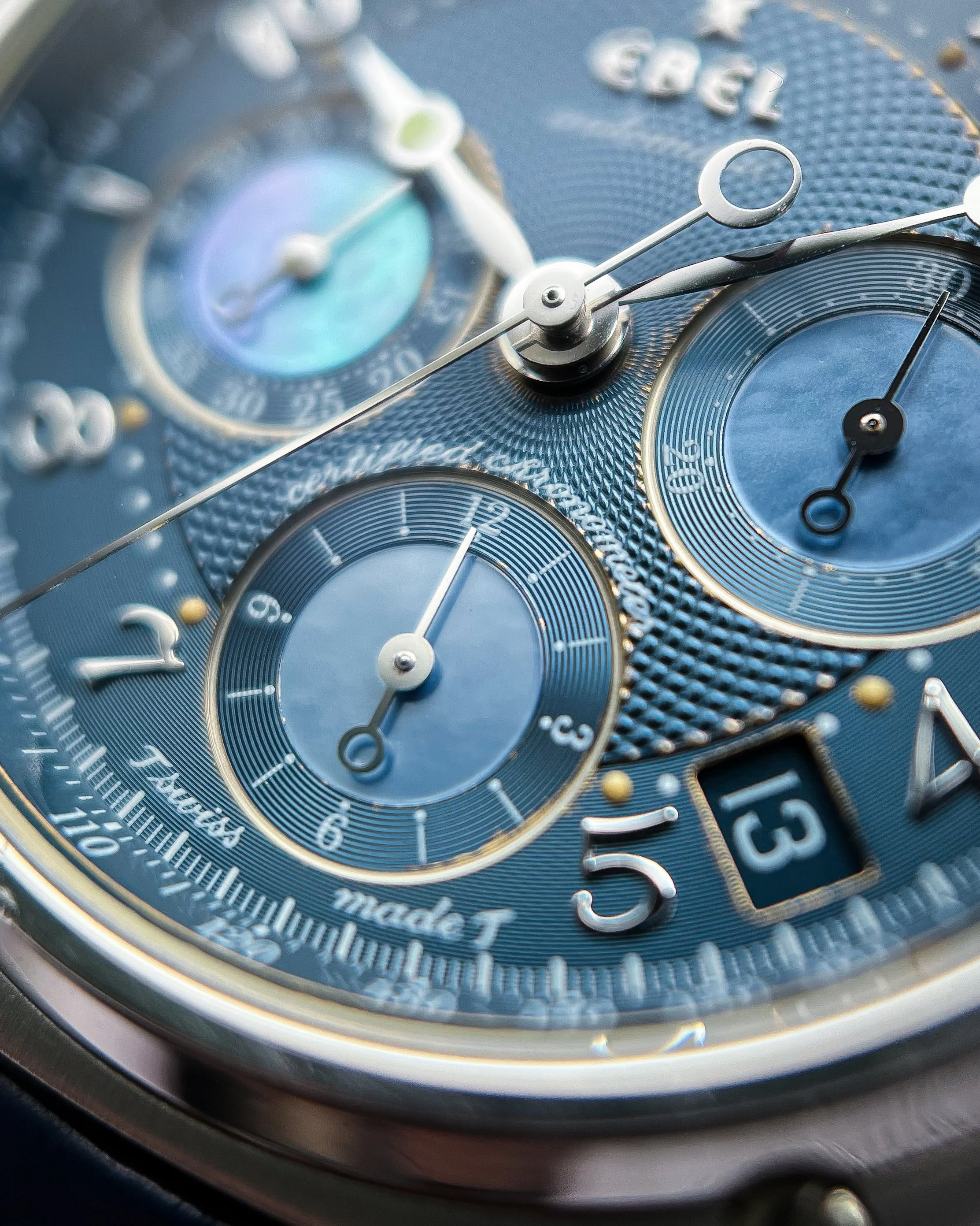 Circa 1995 Ebel Le Modulor Chronograph in Platinum 4137240 — Watch